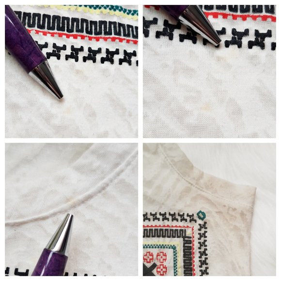 Western Aztec Tank Top Semi Sheer Burnout Graphic Print Tank Top - Picture 9 of 11